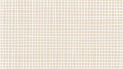 ナチュラルな手描き風の方眼チェックのイラスト　アスペクト比16：9