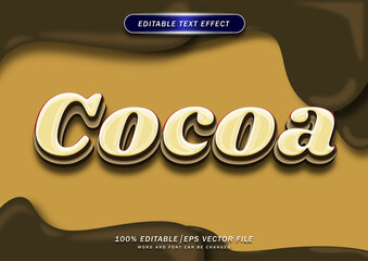 Cocoa bold text editable effect. sweet style design