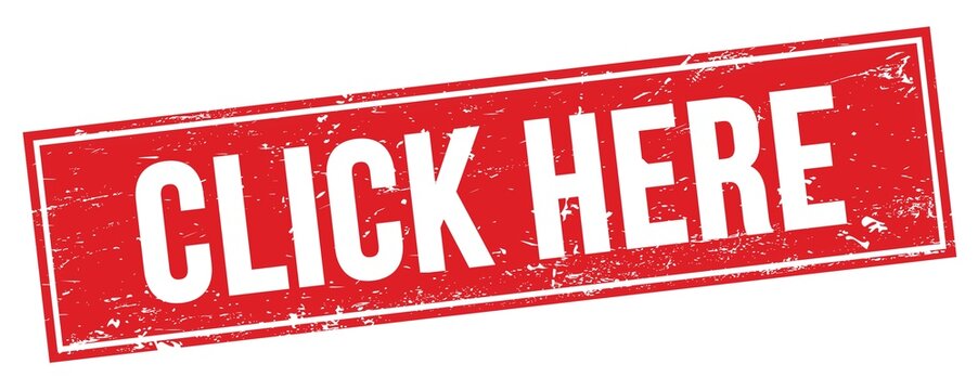 CLICK HERE text on red grungy rectangle stamp.