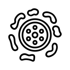 Black line icon for Drain