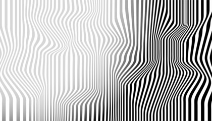 Distortion lines background. Distort stripes, abstract modern pattern