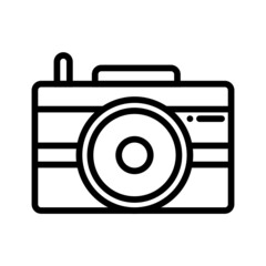 Black line icon for Camera