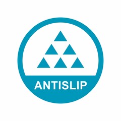 Anti slip logo vector template. Suitable for product label and warning symbol