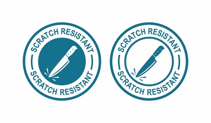 Scratch resistant vector logo template badge