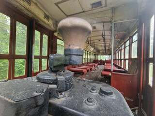 old new york tram red wagon 1939