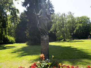 Austria statue in Graz Austria gardens of the park