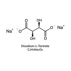 Structural chemical formula on white background
