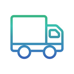 Truck , Transport Logistics gradient icon.