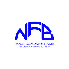 NFB letter logo creative design with vector graphic © MdAminul
