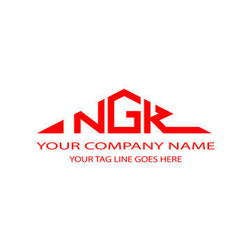 NGK letter logo creative design with vector graphic