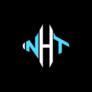 NHT letter logo creative design with vector graphic