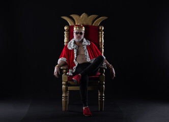 merry king on the throne