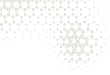 Light green vector template with circles.