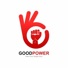 Best hand fist logo vector template. Suitable for business, hand symbol