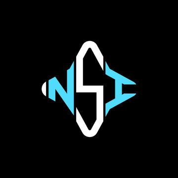 NSI letter logo creative design with vector graphic