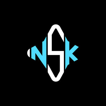NSK letter logo creative design with vector graphic