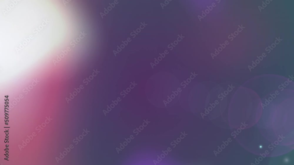 Poster animation of colorful lights moving on dark background