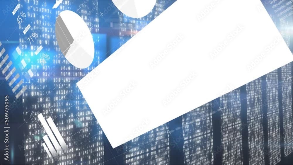 Poster animation of diverse data processing over servers