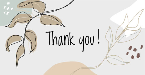 Abstract vintage background with leaf pattern and various shapes. Vector ilustration template.