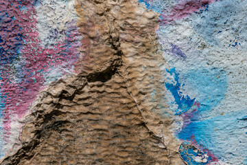 détail de mur tagué