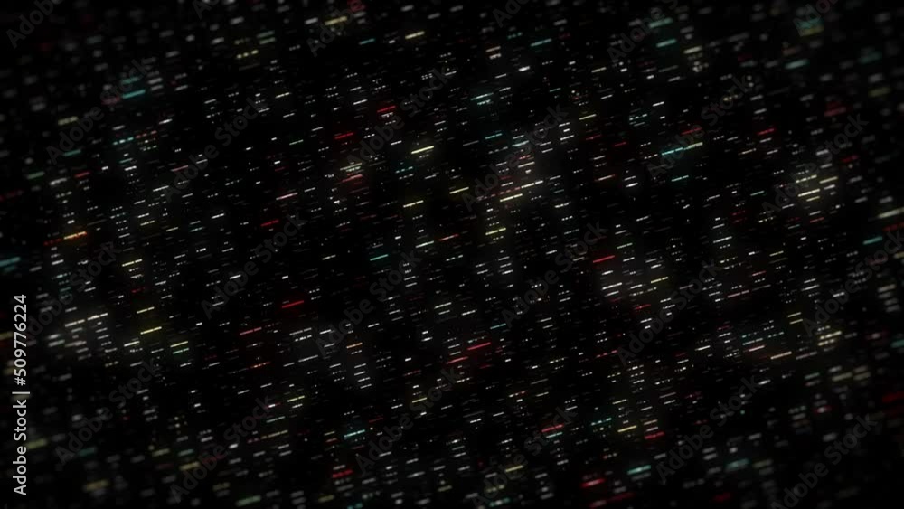 Poster big data digital business hitech background/ 4k animation of an abstract wallpaper big data business