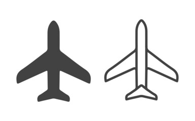 Plane icon set. Airplane icon vector.