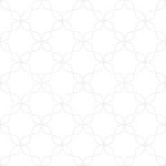 Floral bright line seamless pattern on white background.