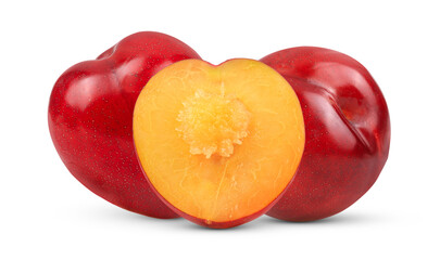 plum isolated on white