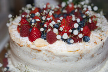 Hochzeitstorte, Beeren, Kuchen, Torte, Kuchenbuffet