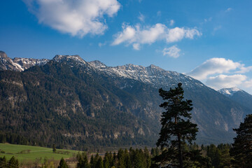 Berge, Berglandschaft, Wald, Bäume, Alpen, Berg, Landschaft, Natur, Bayern