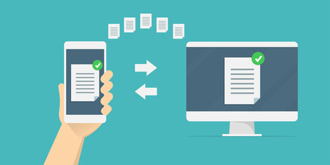transferring or exchanging files between a smartphone and a computer, copying information. Data exchange, file management, sharing, downloading.