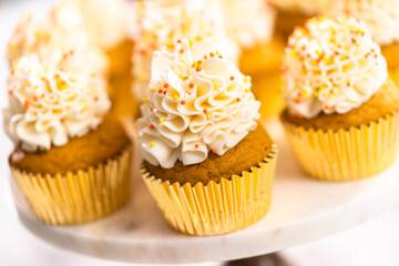 Pumpkin spice cupcake