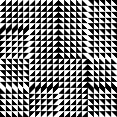 Obraz premium Modern abstract geometric contemporary vector seamless pattern with simple elements and shapes. Graphic black and white minimalist background.