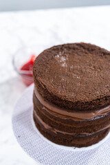 4th of July chocolate cake