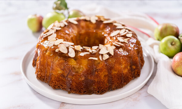 Apple Bundt Cake With Caramel Glaze