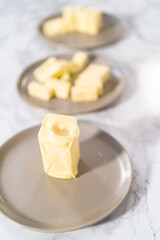 Softening unsalted butter