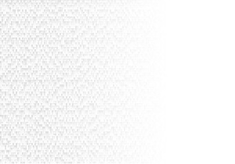 Abstract binary code on white clean background. Copyspace on the right