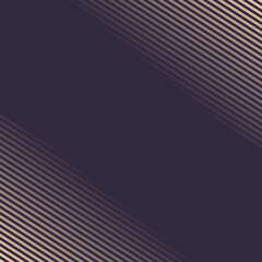 Symmetrical diagonal lines. Vector striped background. Light lines on a dark background.