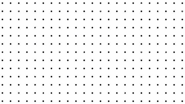 Halftone abstract animation background.