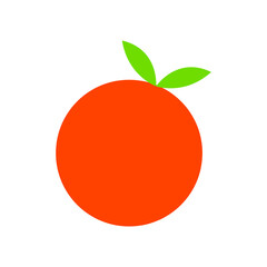 Orange vector icon set. Fruit illustration sign collection. vitamins symbol. veganism logo.