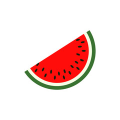 Watermelon vector icon set. Fruit illustration sign collection. vitamins symbol. veganism logo.