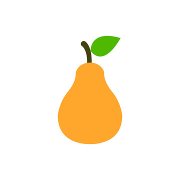 Pear vector icon set. Fruit illustration sign collection. vitamins symbol. veganism logo.
