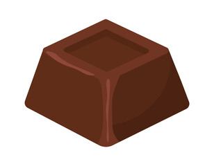 Chocolate Candy. Sweet Food Dessert icon. Vector illustration