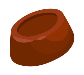 Chocolate Candy. Sweet Food Dessert icon. Vector illustration