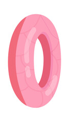 Inflatable Rubber Ring. Swimming Pool icon. Vector illustration