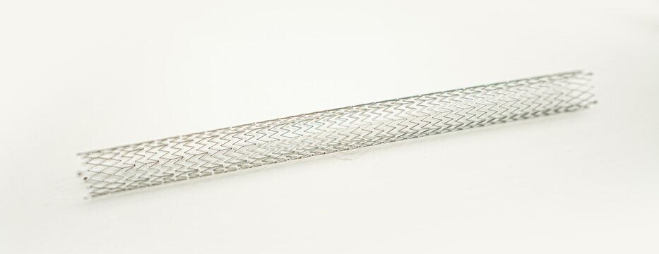 medical bare metallic stent for endovascular treatment of atherosclerosis