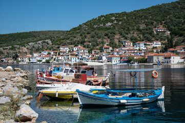 Fototapeta na wymiar Greek coastal town of Trikeri, Pelion, Greece
