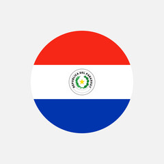 Country Paraguay. Paraguay flag. Vector illustration.