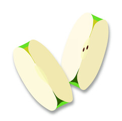 青リンゴのベクターイラスト