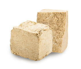 sunflower halva isolated on white. the entire image is sharpness.